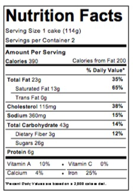 Chocolate Molten Cake Nutrition Facts Chocolate Molten Cake Nutrition Facts